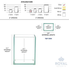 Load image into Gallery viewer, Royal Imports Flower Glass Vase Decorative Centerpiece for Home or Wedding Flat Rectangle Plate Glass, 4" W x 5" H, Clear