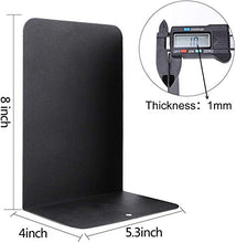 Load image into Gallery viewer, Jekkis 8pcs Bookends, Metal Bookends for Shelves, Heavy Duty Book Ends, Non-Skid Book Stopper for Books, Magazines, DVDs