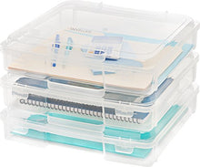 Load image into Gallery viewer, IRIS USA PJC-300 Portable Project Case, Thick, Clear, 6 Count