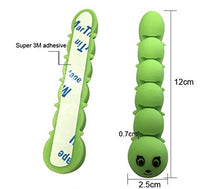 Load image into Gallery viewer, Cable Organizer - Cord Organizer - Desk Cord Holder - Cable Management Clips - Caterpillar, 2 pcs Green & Black, Clutter Aide