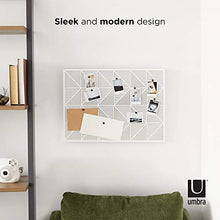 Load image into Gallery viewer, Umbra Trigon, Wall Mounted Bulletin Board, Magnetic Board, and Message Board, White