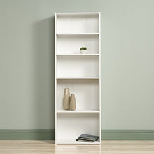 Load image into Gallery viewer, Sauder Beginnings 5-Shelf Bookcase, Soft White finish
