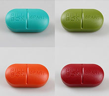 Load image into Gallery viewer, 1PCS Plastic Portable Waterproof Mini Travel Pill Box-Medical Case Vitamin Dispenser Bottle First Aid Holder Container(Color Random) (Rectangle Shape-6 Grids)