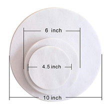 Load image into Gallery viewer, HomeRoots Soft White Felt Plate Dividers 12-10", 24-6", 12-4.5" Set of 48 White dish separator pads