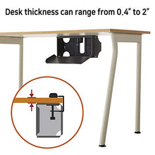 Load image into Gallery viewer, TAP-UP Cable Box, Desk Mounted Cable Management Box, Cord Organizer - Easy to Install Without Drilling Any Holes to Your Desk (Gray)