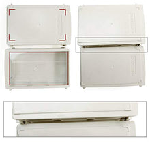 Load image into Gallery viewer, ZIIYAN Set of 12 Plastic Desktop Stackable Modular Craft Small Parts Hardware Drawers Organizer Containers Cabinet Storage Boxes with Compartments