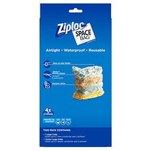 Load image into Gallery viewer, Ziploc Reusable Clothes Storage Bags, 2 Piece Cube Combo Vac Bags, 1 Large Cube, 1 XL Cube, Space Bags