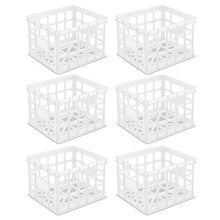 Load image into Gallery viewer, Sterilite 16928006 Storage Crate, White, 6-Pack