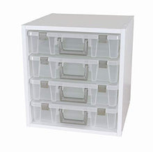 Load image into Gallery viewer, ArtBin 6855SC Super Satchel Cube - 15.5 x 16.75 x 15.625 in. Arts and Crafts Supply Storage with Pre-Drilled Holes, 6 Rail Set, Customizable, White