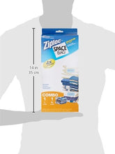 Load image into Gallery viewer, Ziploc Reusable Clothes Storage Bags, 2 Piece Cube Combo Vac Bags, 1 Large Cube, 1 XL Cube, Space Bags