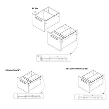 Load image into Gallery viewer, Flash Furniture Modern 3-Drawer Mobile Locking Filing Cabinet with Anti-Tilt Mechanism and Hanging Drawer for Legal & Letter Files, Gray