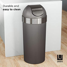 Load image into Gallery viewer, Umbra Venti Swing-Top 16.5-Gallon Kitchen Trash Large, 35-inch Tall Garbage Can for Indoor, Outdoor or Commercial Use, Pewter