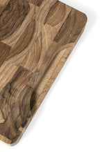Load image into Gallery viewer, Lipper International Teak Wood End Grain Kitchen Chopping Block and Cutting Board, Small, 12" x 8" x 1-1/4"