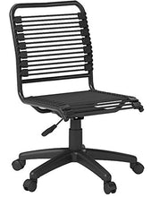 Load image into Gallery viewer, Euro Style Bungie Low Back Adjustable Office Chair, Black Bungies with Graphite Black Frame