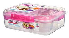 Load image into Gallery viewer, Sistema To Go Collection Bento Box Plastic Lunch and Food Storage Container, 55.7 Ounce, Multi Compartment (Color May Vary)