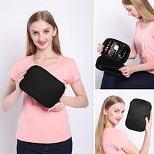 Load image into Gallery viewer, Lily & Drew Travel Jewelry Storage Carrying Case Jewelry Organizer with Removable Pouch, in Gift Box (V1B Black)