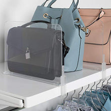 Load image into Gallery viewer, Richards Homewares Acrylic Closet Shelf Divider and Separator for Storage and Organization in Bedroom, Bathroom, Kitchen and Office Shelve, Set of 2