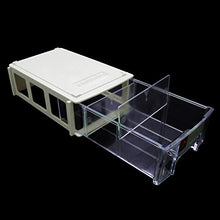 Load image into Gallery viewer, ZIIYAN Set of 12 Plastic Desktop Stackable Modular Craft Small Parts Hardware Drawers Organizer Containers Cabinet Storage Boxes with Compartments