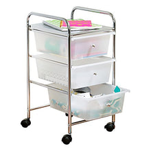 Load image into Gallery viewer, Honey-Can-Do 3-Drawer Plastic Storage Cart on Wheels