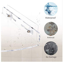 Load image into Gallery viewer, weddingwish 2 Pack Corner Shower Caddy, Transparent Acrylic Shelf, Wall Mounted No Drilling Traceless Adhesive Bathroom Storage Organizer, Storage Rack for Toilet, Shampoo, Dorm, and Kitchen