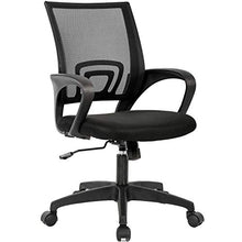 Load image into Gallery viewer, Home Office Chair Ergonomic Desk Chair Mesh Computer Chair with Lumbar Support Armrest Executive Rolling Swivel Adjustable Mid Back Task Chair for Women Adults, Black