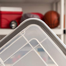Load image into Gallery viewer, IRIS USA UCB-L WEATHERTIGHT Storage Box, 4 Pack, 41 Qt. (4-Pack), Clear