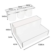 Load image into Gallery viewer, AGECASH A Acrylic Hair Tool Organizer, Hair Dryer Holder Styling Tool Accessories Organizer, Blow Dryer, Curling Iron, Flat Iron, Hair Straightener Bathroom Supplies Vanity Countertop Storage