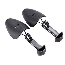Load image into Gallery viewer, Adjustable Shoe Tree Shoe Care Practical Plastic Portable Travel Shoe Tree Shaper Stretcher Holder for Leather Sport Shoes Sneakers (2 Pair Men)