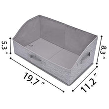 Load image into Gallery viewer, GRANNY SAYS Closet Storage Bins, Extra Large Storage Baskets, Closet Shelf Organizer, Storage Clothing Bins with Handles, Gray, 3-pack