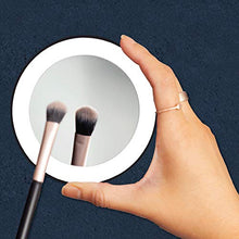 Load image into Gallery viewer, Zadro 15X Magnification Next Generation LED Lighted Suction Cup Mirror, Black, Silver Finish