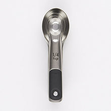 Load image into Gallery viewer, OXO Good Grips 4 Piece Stainless Steel Measuring Spoons with Magnetic Snaps