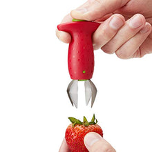 Load image into Gallery viewer, Chef'n Original Stem Gem Strawberry Huller, Red/Green -