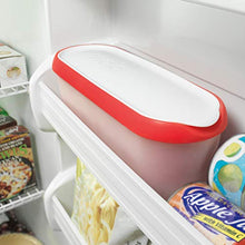 Load image into Gallery viewer, Tovolo Glide-A-Scoop Ice Cream Tub Reusable Container With Non-Slip Base, Stackable on Freezer Shelves, BPA-Free, 1.5 Quart, Strawberry Sorbet