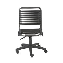 Load image into Gallery viewer, Euro Style Bungie Low Back Adjustable Office Chair, Black Bungies with Graphite Black Frame