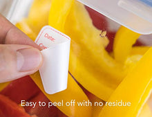 Load image into Gallery viewer, Removable Write-On Freezer Labels in Roll Dispenser, Food Date Storage Stickers for Refrigerator, Pantry, Kitchen & Home Organization, 1'' x 2'', Set of 300