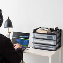 Load image into Gallery viewer, IRIS USA, Inc. DDS-M3 Medium Desktop Drawer System, Black