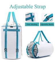 Load image into Gallery viewer, BASICPOWER Large Laundry Basket Foldable Laundry Bag Backpack, Water-Proof Storage Hamper with Adjustable Strap and Drawstring Closure Lid