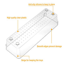 Load image into Gallery viewer, SMARTAKE 13-Piece Drawer Organizers with Non-Slip Silicone Pads, 5-Size Desk Drawer Organizer Trays Storage Tray for Makeup, Jewelries, Utensils in Bedroom Dresser, Office and Kitchen, Clear