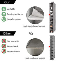 Load image into Gallery viewer, Hanging Shoe Shelves, 10-Shelf Hanging Shoe Organizer for Closet, Shoes Holder Storage Shelves, Shoe Storage Hanging Shoe Holder, Breathable No-wover Fabric for Shoes, Closet, Baby Things, Grey