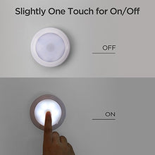 Load image into Gallery viewer, SOAIY Touch Light Battery Powered Ultra-Thin Touch Sensor LED Cabinet Lights, Bedroom, Magnet Stick-on Closet Light, LED Tap Night Lights for Kitchen, Stairs, Bar Pack of 3