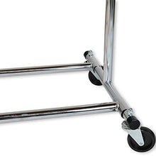 Load image into Gallery viewer, Simple Houseware Heavy Duty Clothing Garment Rack, Chrome