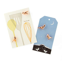 Load image into Gallery viewer, Three By Three Seattle Solid Cast Bird Magnets Copper Pack of 4 (22233)