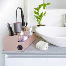 Load image into Gallery viewer, Hair tool holder & organizer - bathroom storage & countertop organizer - curling iron, straightener, blow dryer stand - hair styling station for accessories, hot tools, hairdryer & hair products