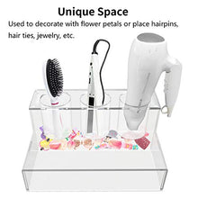 Load image into Gallery viewer, AGECASH A Acrylic Hair Tool Organizer, Hair Dryer Holder Styling Tool Accessories Organizer, Blow Dryer, Curling Iron, Flat Iron, Hair Straightener Bathroom Supplies Vanity Countertop Storage
