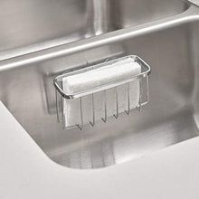Load image into Gallery viewer, iDesign Gia Stainless Steel Kitchen Sink Suction Organizer Basket - 5.75" x 2.5" x 2.25", Polished