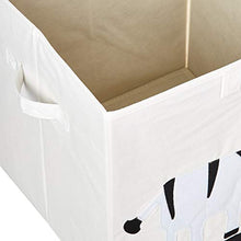 Load image into Gallery viewer, E-Living Store Collapsible Storage Bin Cube for Bedroom, Nursery, Playroom and More 13x13x13 - Zebra