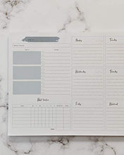 Load image into Gallery viewer, Lamare Weekly Planner Notepad - Weekly Planners Book for Productivity - Tear Off Habit Tracker and Task Agenda - Office Calendar, Daily Desk Checklist I 10x7.8'' I Great Gift Idea for Women (Pink)