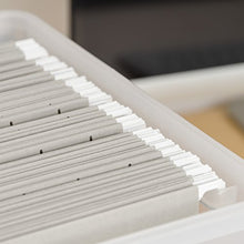 Load image into Gallery viewer, IRIS Letter Size Portable Weathertight File Box, 4 Pack, Clear