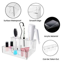 Load image into Gallery viewer, AGECASH A Acrylic Hair Tool Organizer, Hair Dryer Holder Styling Tool Accessories Organizer, Blow Dryer, Curling Iron, Flat Iron, Hair Straightener Bathroom Supplies Vanity Countertop Storage
