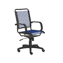 Load image into Gallery viewer, Eurø Style Bradley Bungie Office Chair, L: 27 W: 23 H: 37.5-43 SH: 17.5-23, Blue